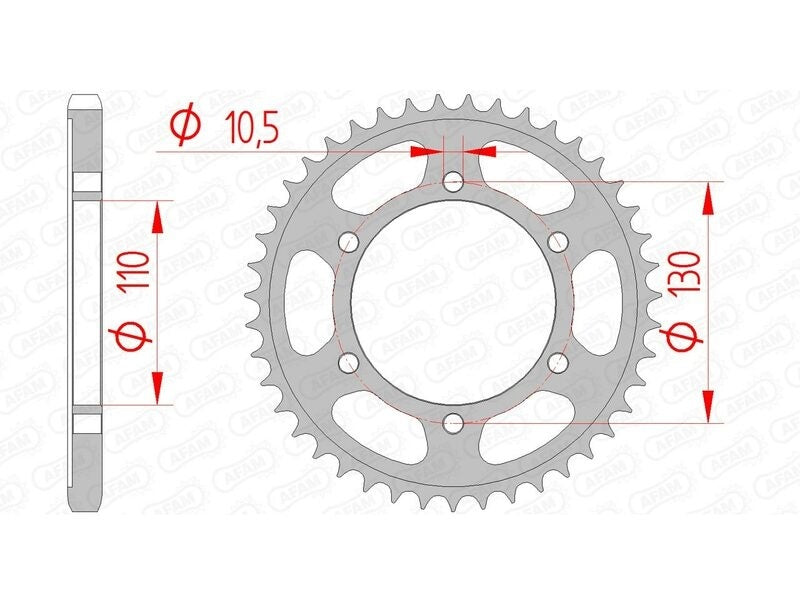 Suzuki GSX-S 1000 ABS [2015-2026] - Kettenkit 525 XHR4 - 17/44-116 - Standard Kettenrad Stahl