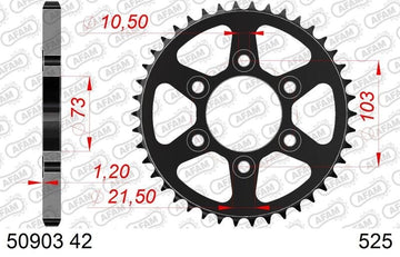 Ducati Multistrada V4 S Sport [2021-2023] - Kettenkit 525 XHR4 - 16/42-124 - Standard Kettenrad Stahl