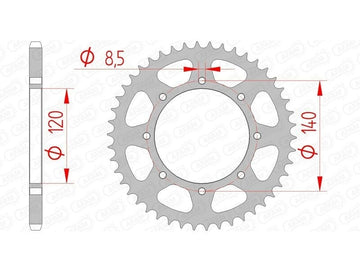 Kawasaki NINJA ZX-4RR [2023-2026] - Kettenkit 520 XSR4 - 14/48-114 - Standard Kettenrad Stahl