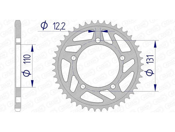 Bmw S 1000 RR ABS 0524 [2012-2014] - Kettenkit 520 XHR4 - 17/45-118 - Standard Kettenrad Alu
