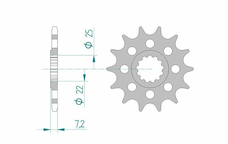 Suzuki Katana S 1000 [2020-2021] - Kettenkit 520 XHR4 - 17/44-116 - Standard Kettenrad Alu