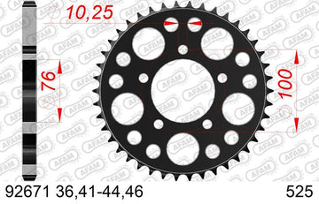 Benelli 502C [2019-2026] - Kettenkit 525XMR3 14/44-116 - Standard Kettenrad
