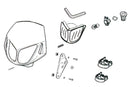 Beta RR SM 50 2T - Scheinwerfermaske Doppeloptik