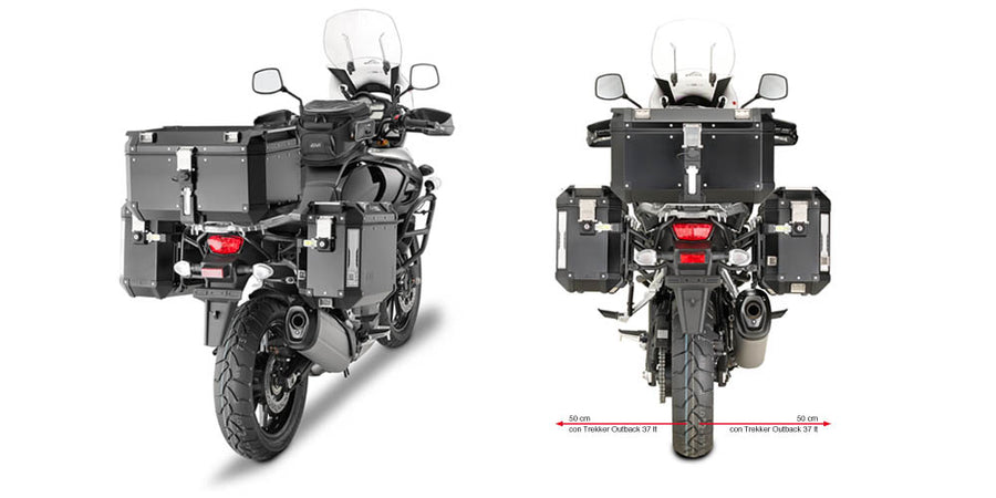 SUZUKI DL 1000 V STROM [2017-2018] - Tubular Pannier Holder til Trekker Outback