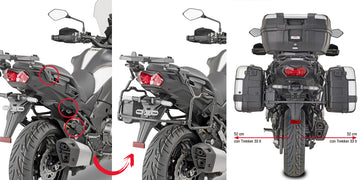 KAWASAKI KLZ 1000 VERSYS [2019-2024] - Quick release sidekasse beslag