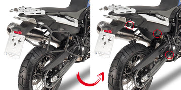 BMW F 800 GS [2008-2017] - Quick release sidekasseholder