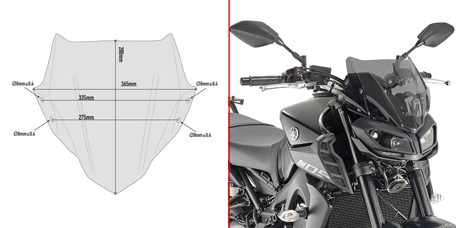 YAMAHA MT 09 MT 09 SP MT 09 TRACER [2017-2020] - Specifik forrude
