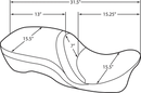 harley davidson touring [DRAG SPECIALTIES] – 2-up lædersæde, ryglæn kompatibel, touring-5