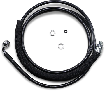 harley davidson fltr [DRAG SPECIALTIES] - Hydraulisk koblingslinje i rustfrit stål - 0