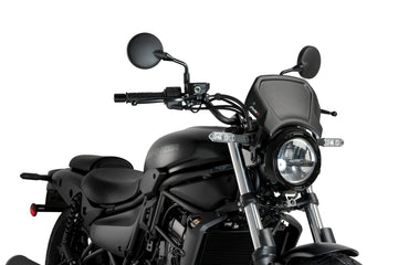 KAWASAKI ELIMINATOR 500 SE [2025] – ALU frontplade – sort - 0