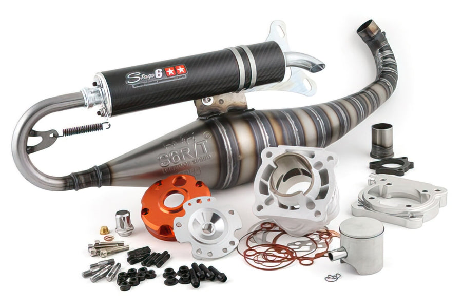 MBK Nitro Naked 50 2T LC [–2012] - Motorpack Zylinderkit Auspuff R/T 70ccm