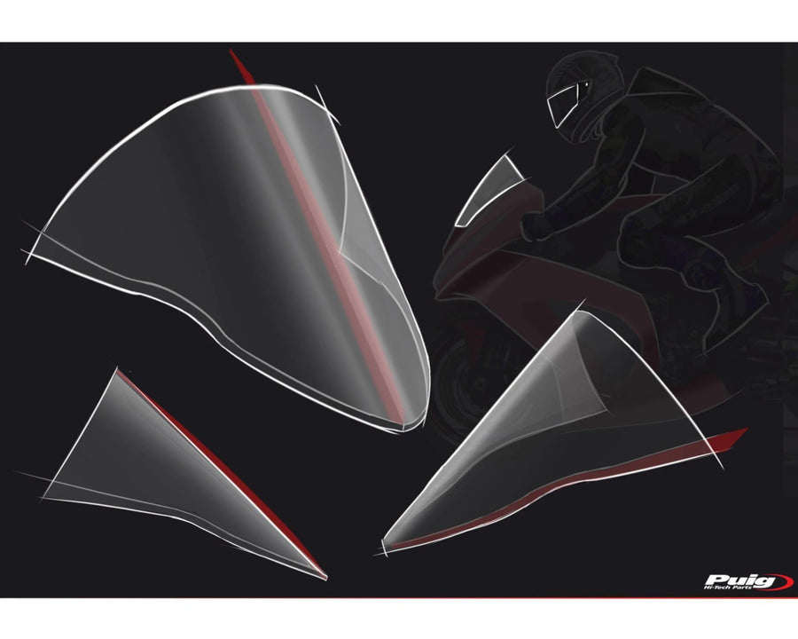 KAWASAKI ZX-10RR NINJA PERFORMANCE [2018] – R-Racer skærm – tonet