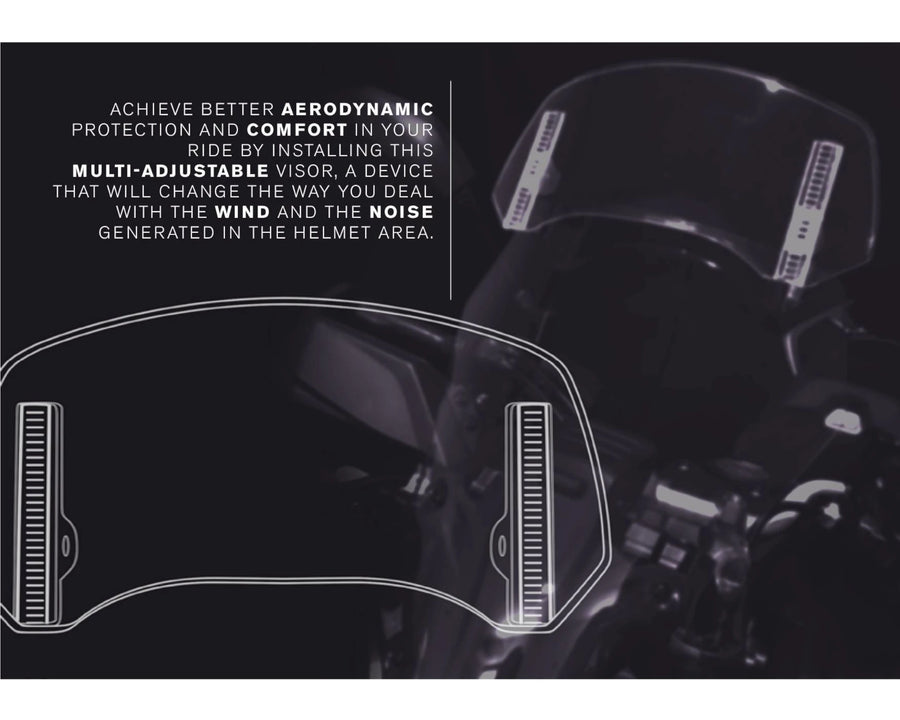 KTM 890 SMT [2025] – Spoiler Screen 2.0 Clip-on – Gennemsigtig