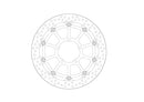 Triumph Street Triple 765 RS ABS [2023, 2024-2026] - Halo Series Schwimmende Racing-Bremsscheibe – Bild 2