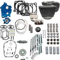 Harley-Davidson FLHCS 1923 Softail Heritage Classic Solo 117 [2026] - 132" Power Package Motorleistungs-Kit – Oberfläche: Schwarz, Hervorgehobene Lamellen – Bild 11