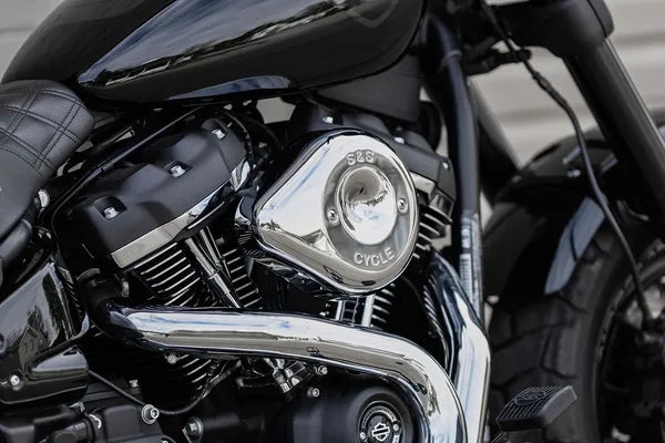 Harley-Davidson Xl 1200 T Sportster Superlow [2019, 2019-2020] - Stealth Luftfilterabdeckung – Oberfläche: Silber – Bild 5
