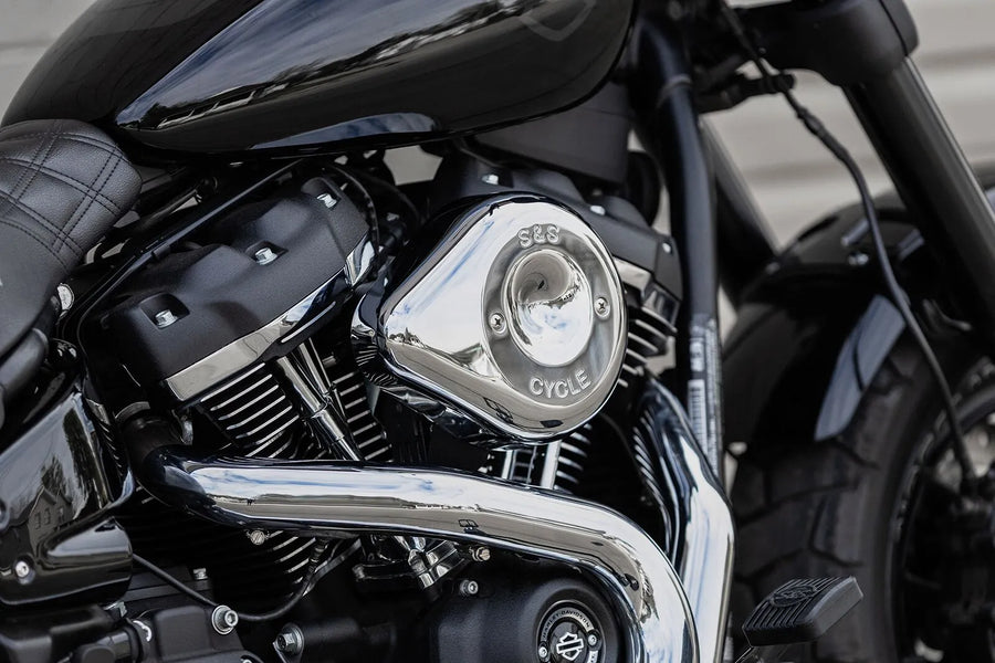 Harley-Davidson Xl 1200 T Sportster Superlow [2019, 2019-2020] - Stealth Luftfilterabdeckung – Oberfläche: Silber – Bild 2