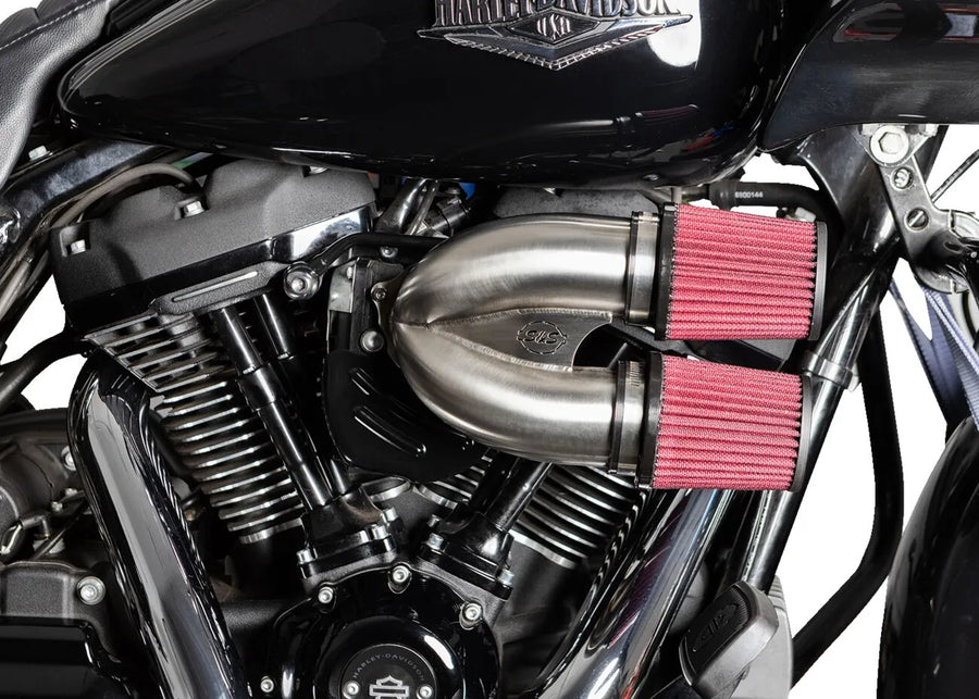 Harley-Davidson Fxlrs 1923 ABS [2025] - Tuned Induction Luftfilterkit – Oberfläche: Silber – Bild 2