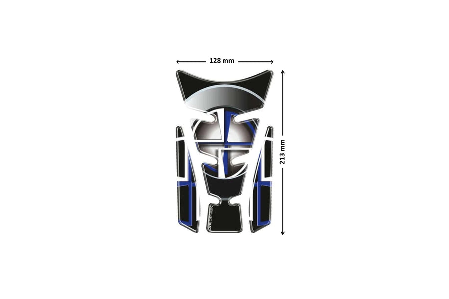 YAMAHA YZF 1000 R THUNDERACE [2002] – Wings tankbeskytter – sølv