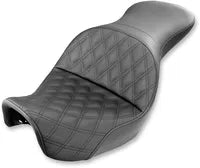 Harley Davidson Dyna [SADDLEMEN] – Explorer-sæde med diamantquiltning