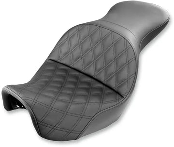 Harley Davidson Dyna [SADDLEMEN] – Explorer-sæde med diamantquiltning