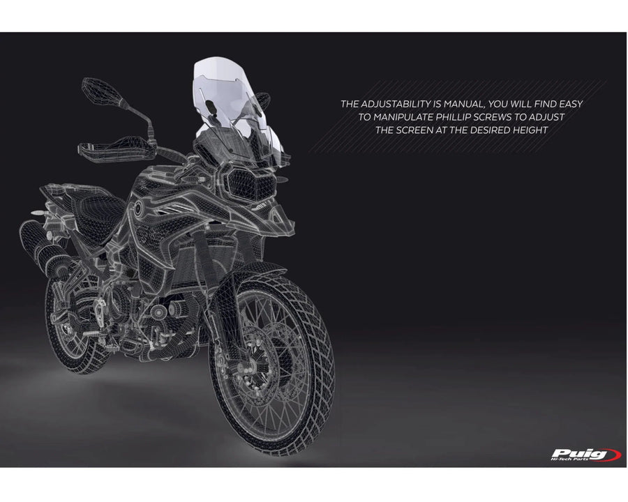 BMW F 750 GS [2024] – Justerbar forrude – kraftigt tonet