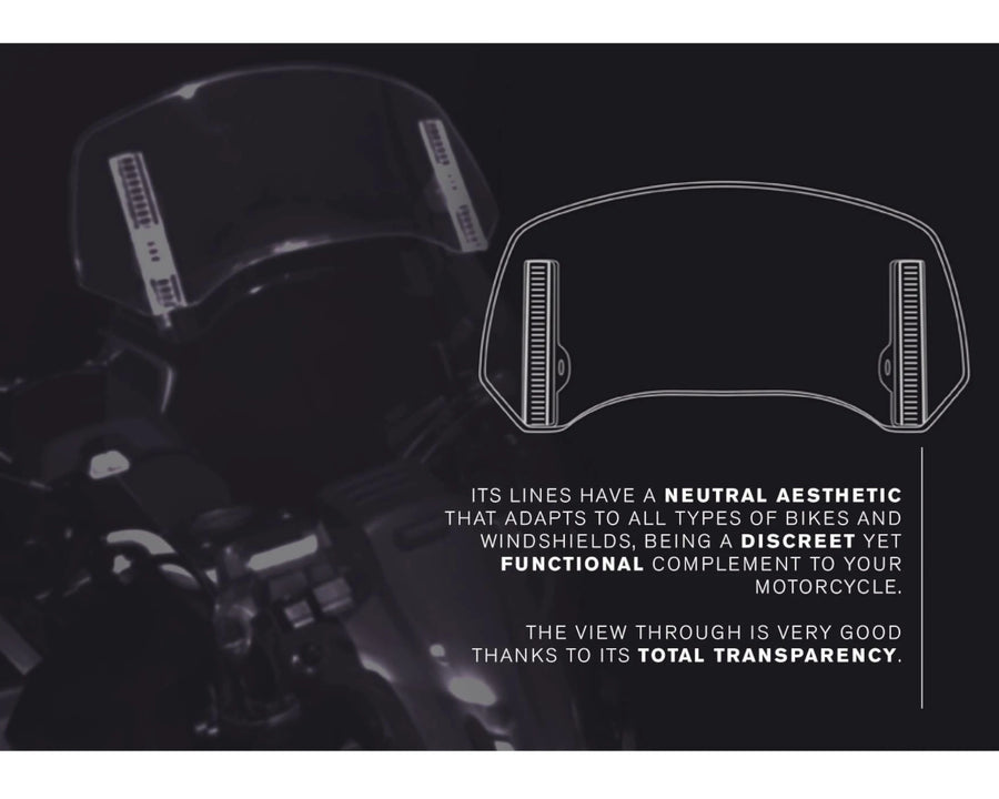 KTM 890 SMT [2025] – Spoiler Screen 2.0 Clip-on – Gennemsigtig
