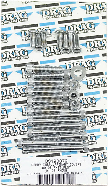 harley davidson fxsts [DRAG SPECIALTIES] - indre og ydre primære/derby/inspektionsdækselboltesæt - 0
