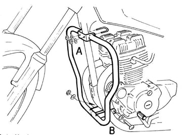 Honda CM 125 [1982-1986] - Motorbeskyttelsesbjælke - 0