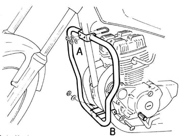Honda CM 125 [1982-1986] - Motorbeskyttelsesbjælke