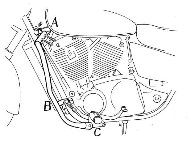 Honda VT 1100 C2 Shadow [1995-2000] - Motorbeskyttelsesbjælke