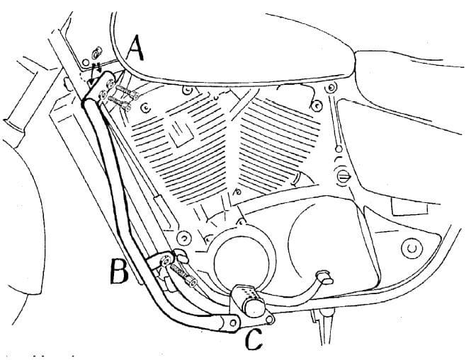 Honda VT 1100 C3 Shadow [1998-2001] - Motorbeskyttelsesbjælke