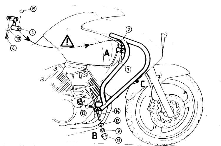 Honda Varadero 125 [2001-2006] - Motorbeskyttelsesbjælke