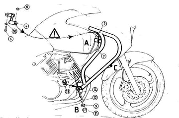 Honda Varadero 125 [2001-2006] - Motorbeskyttelsesbjælke - 0