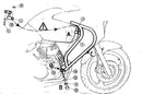 Honda Varadero 125 [2001-2006] - Motorbeskyttelsesbjælke-1
