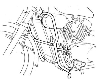 Kawasaki VN 1500 [1988-2004] - Motorbeskyttelsesbjælke - 0