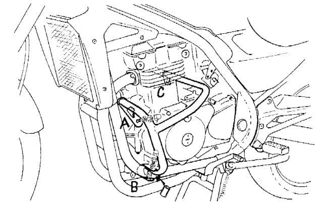 Kawasaki ER-5 [1997-2000] -motorbeskyttelsesbjælke