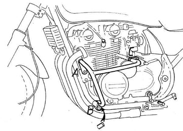 Kawasaki Zephyr 550 [1991-1999] - Motorbeskyttelsesbjælke