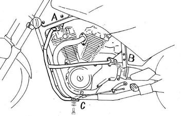 Suzuki VX 800 [1990-1995] - Motorbeskyttelsesbjælke