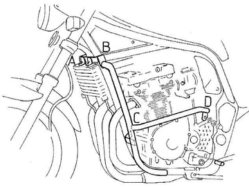 Suzuki GSF 600 S [1996-1999] - Motorbeskyttelsesbjælke