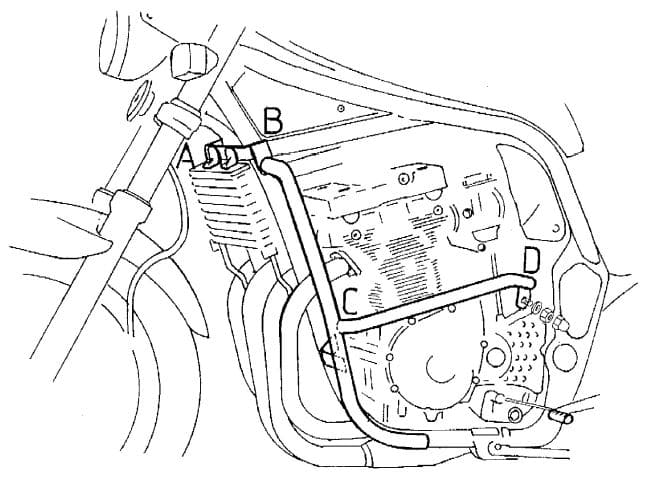 Suzuki GSF 1200 S [1996-2000] - Motorbeskyttelsesbjælke