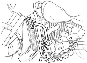 Suzuki VZ 800 Marauder [1996-2003] - Motorbeskyttelsesbjælke