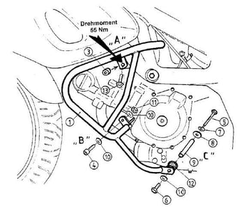 Suzuki SV 650 [1999-2002] - Motorbeskyttelsesbjælke