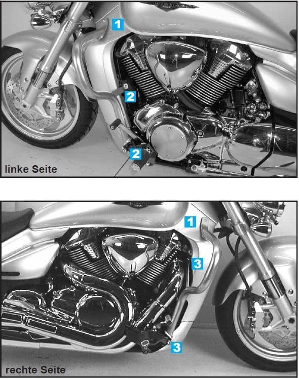 Suzuki M 1800 [2006-2012] - Motorbeskyttelsesbjælke