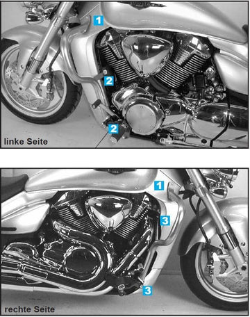 Suzuki M 1800 [2006-2012] - Motorbeskyttelsesbjælke