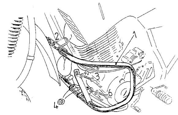 Yamaha XT 600 E [1990-1994] - Motorbeskyttelsesbjælke