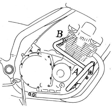 Yamaha XJ 900 s omledning [1994-2003] - Motorbeskyttelsesbjælke