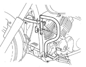 Yamaha XVS 650 Drag Star [1996-2003] - Motorbeskyttelsesbjælke