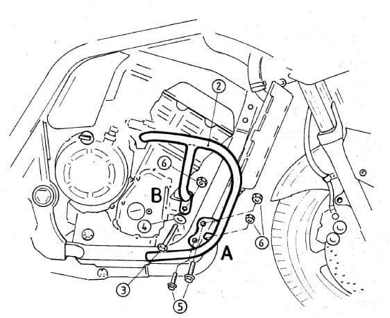 Yamaha FZS 1000 Fazer [2001-2005] - Motorbeskyttelsesbjælke