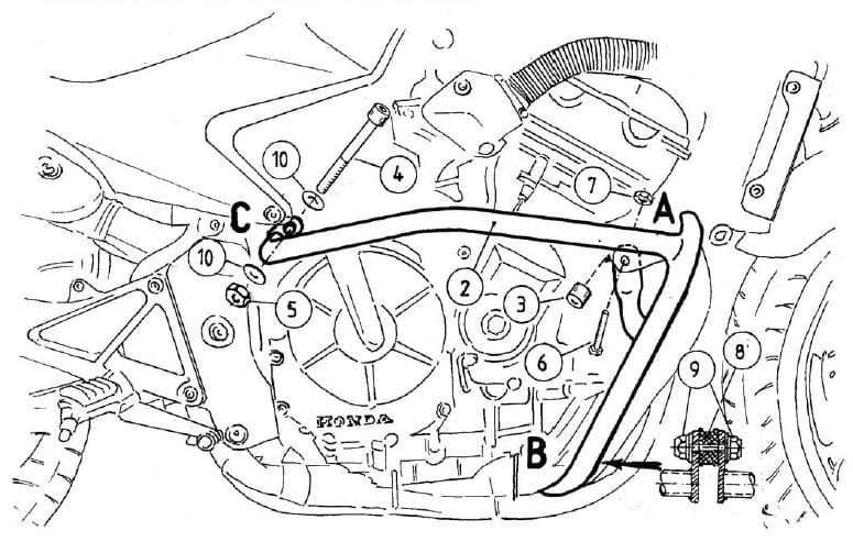 Honda CBF 600 [2004-2007] - Motorschutzbügel schwarz